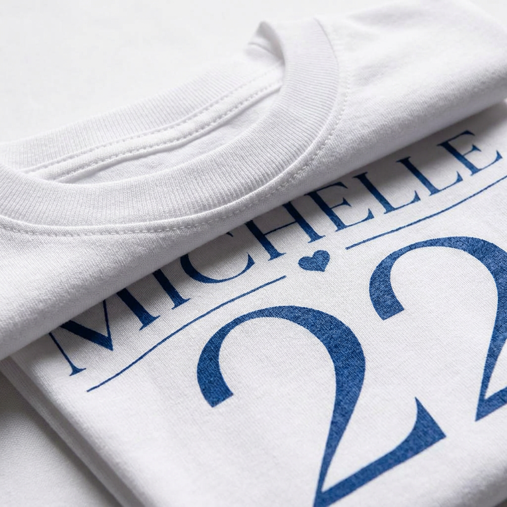 Camiseta Michelle 22 Branca Branca - foto 3